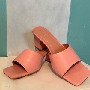 Pink Square Toe Heel